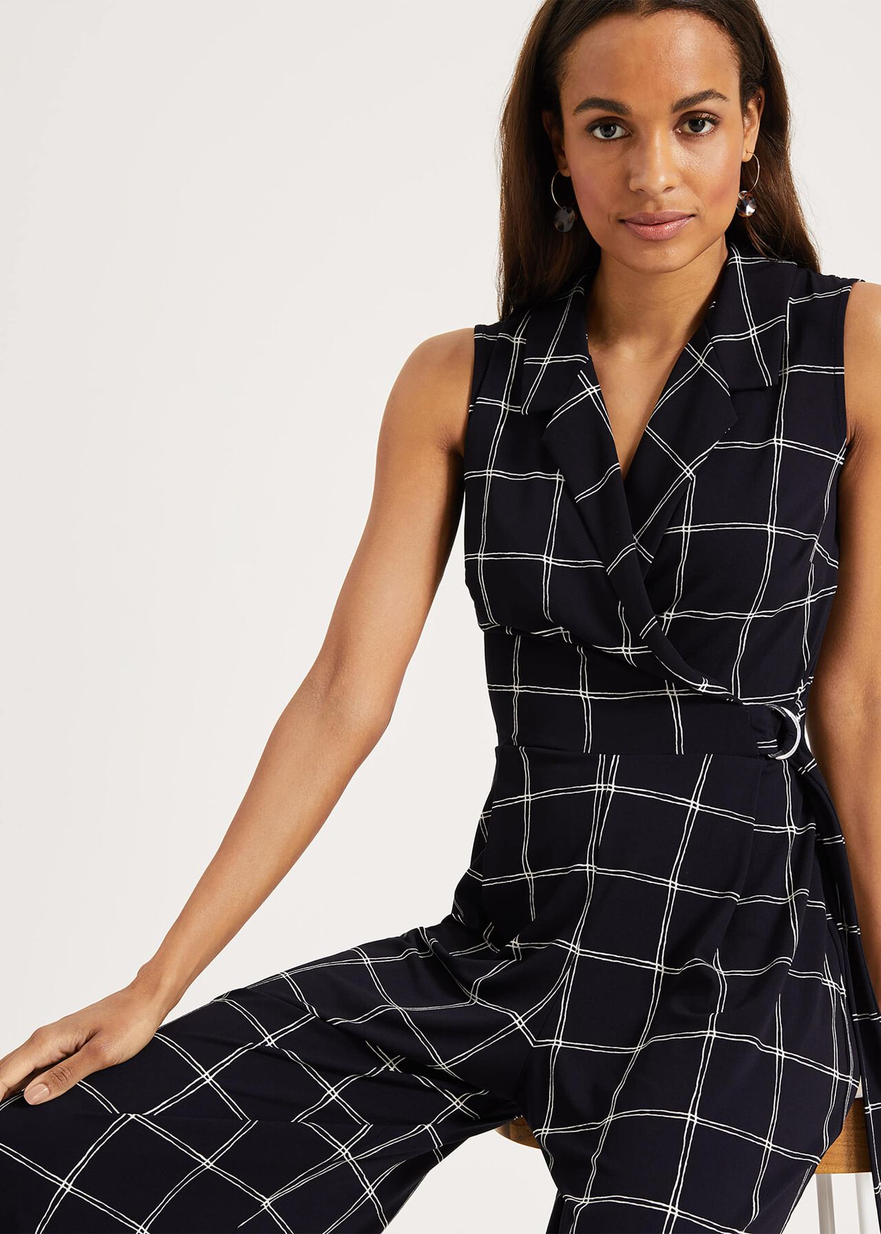 Cheskie Check Jumpsuit