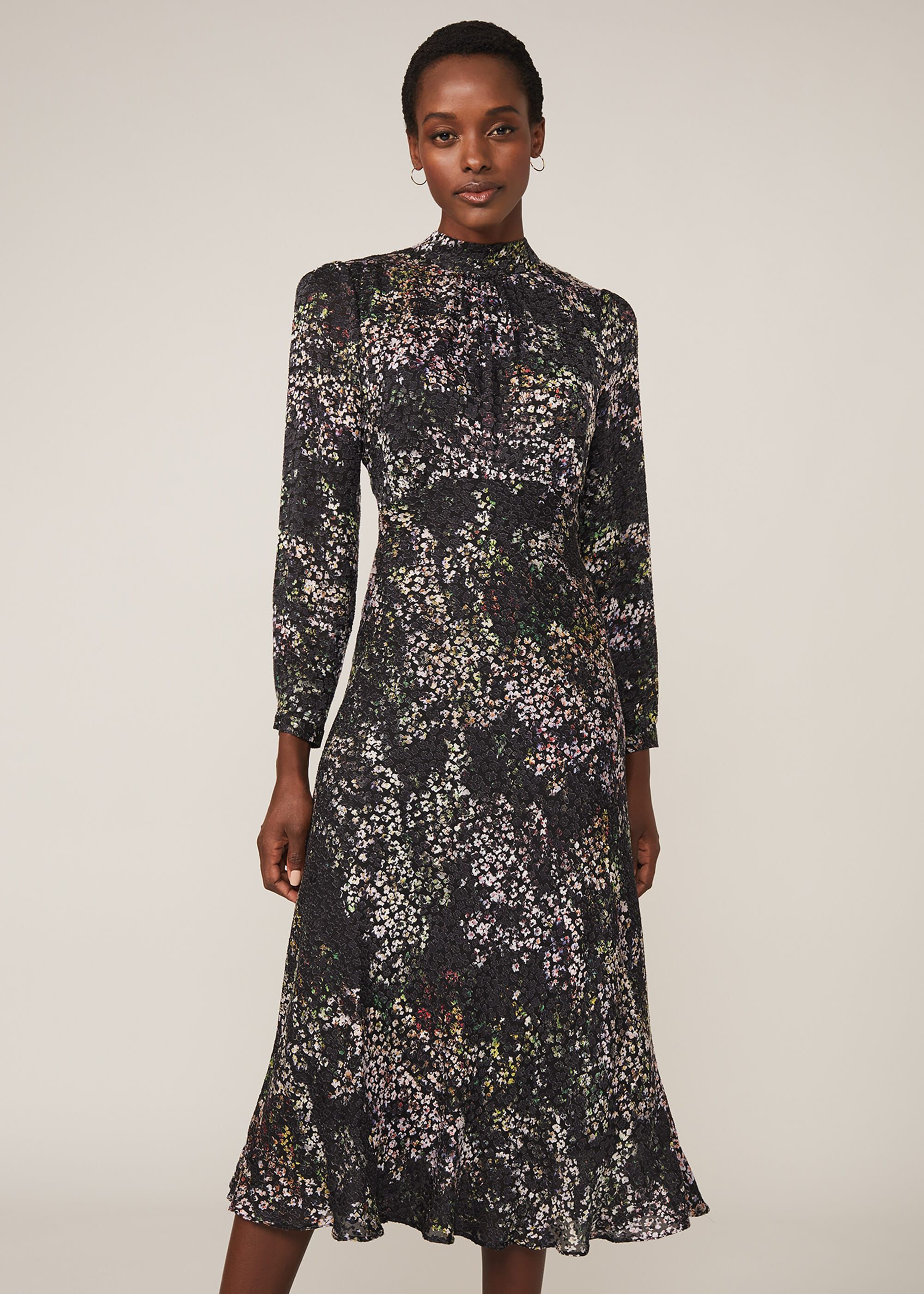 phase eight leto floral print dress