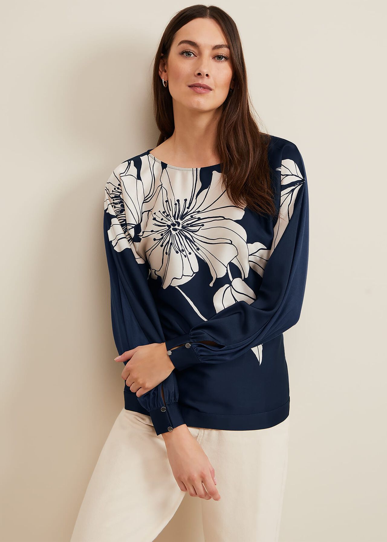 Alora Floral Woven Front Top
