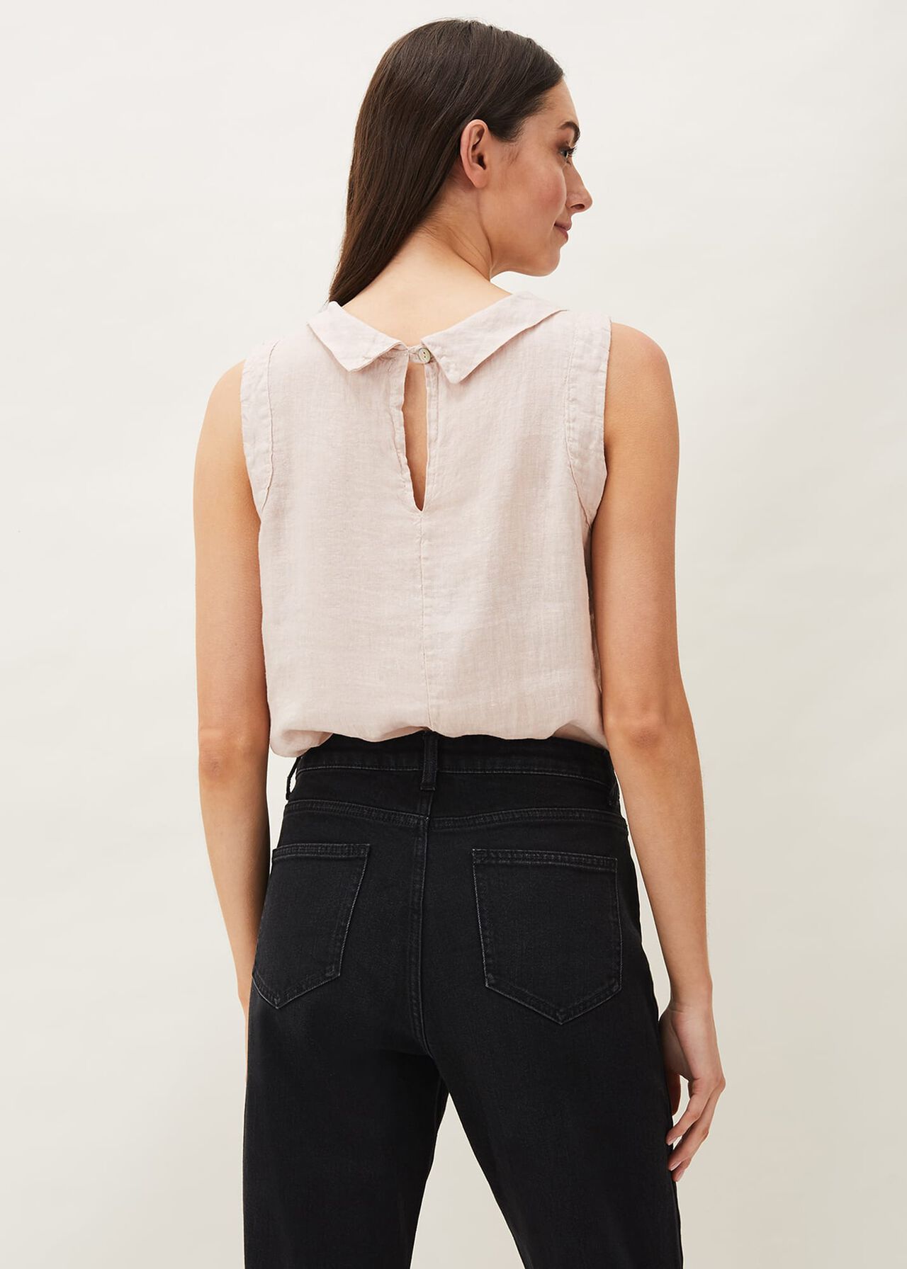 Sky Linen Cami Top