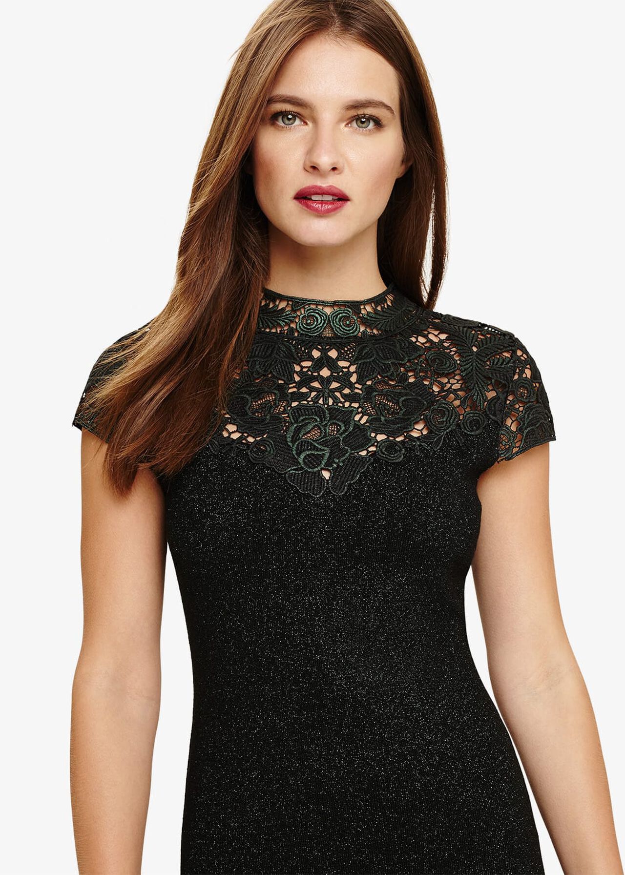 Ursula Lace Shimmer Knitted Dress