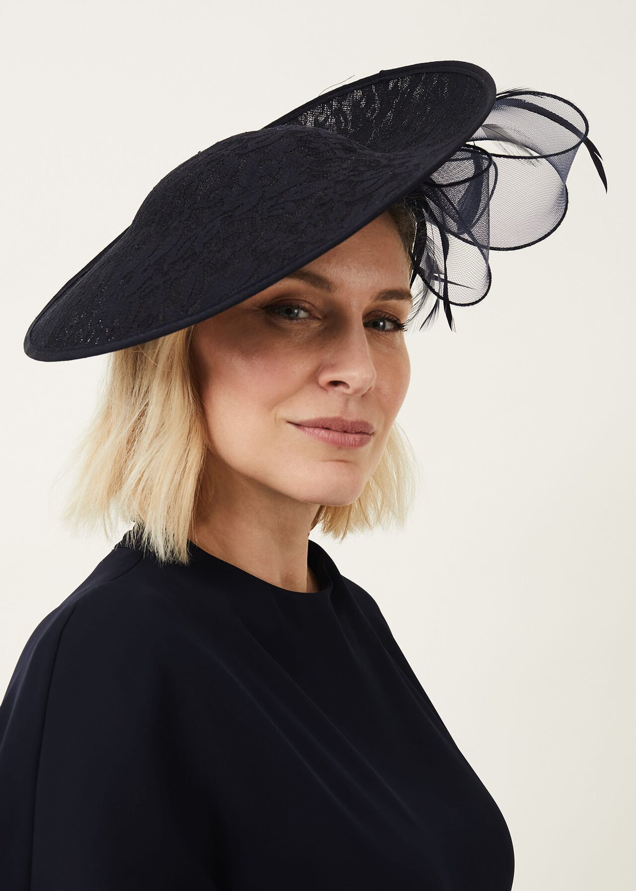 Valens Lace Underbrim Fascinator
