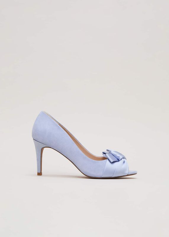 Satin Twist Peeptoe Shoes
