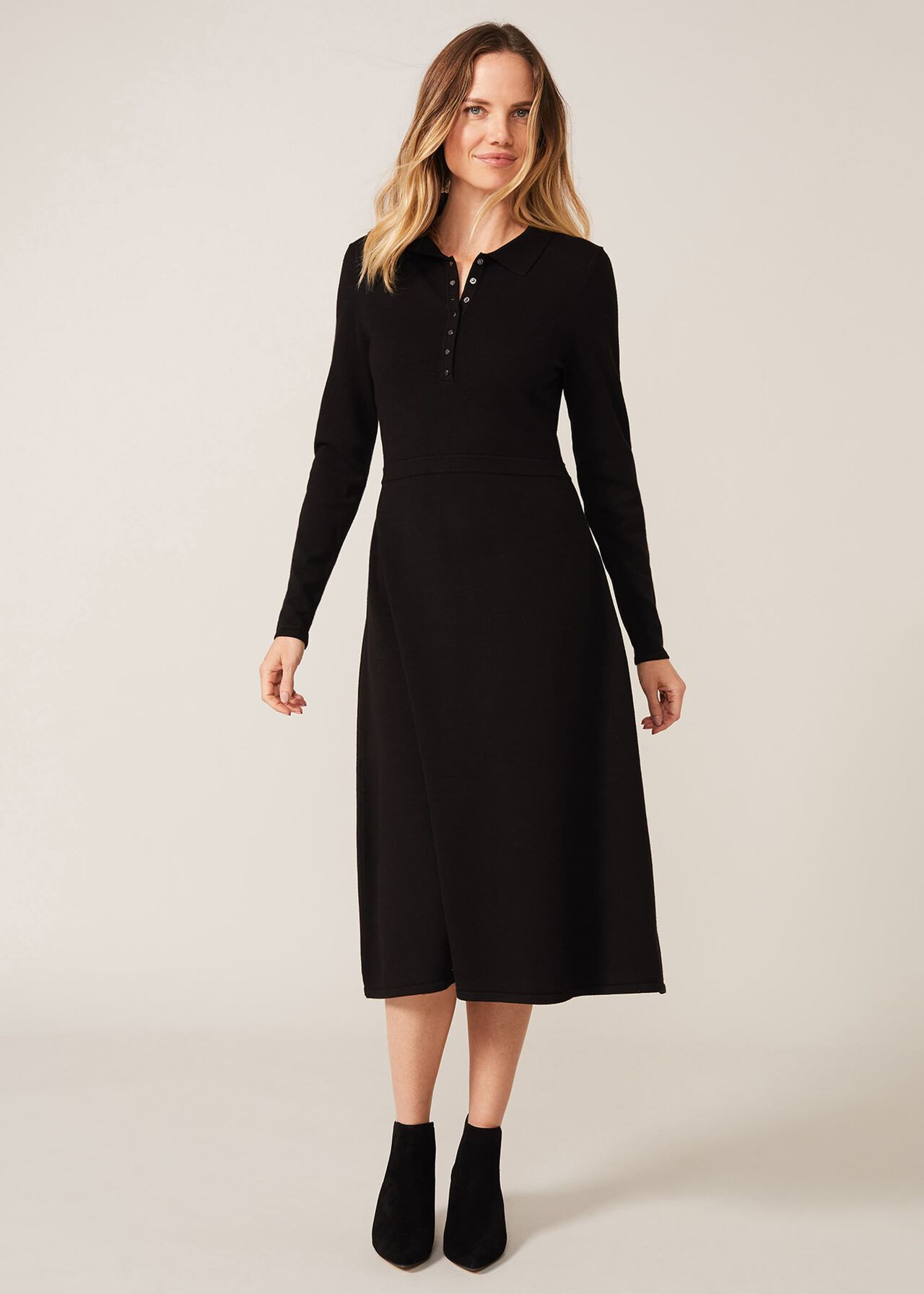 Paulan Fit And Flare Knitted Dress