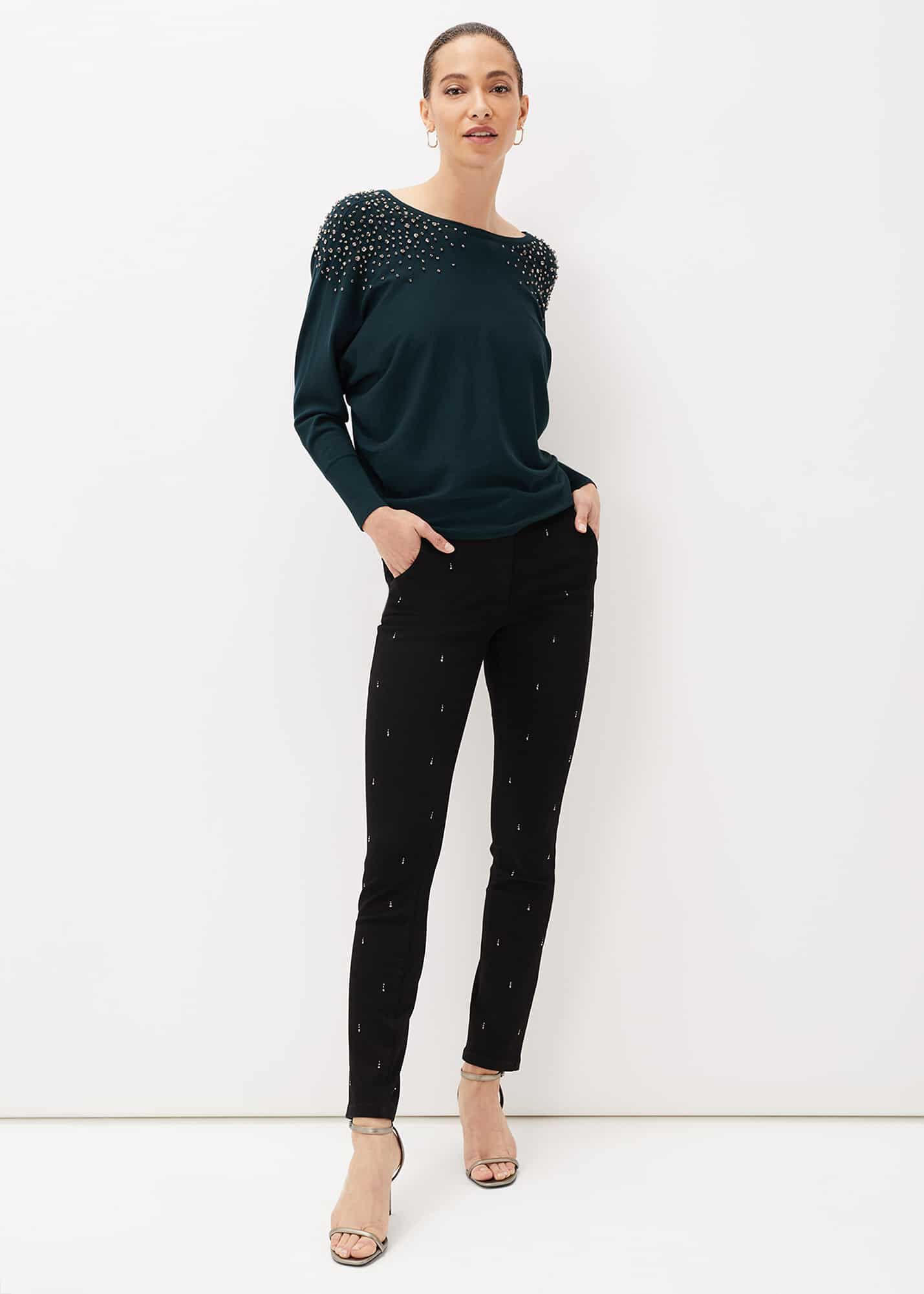 Embellished shoulder jumper 2025