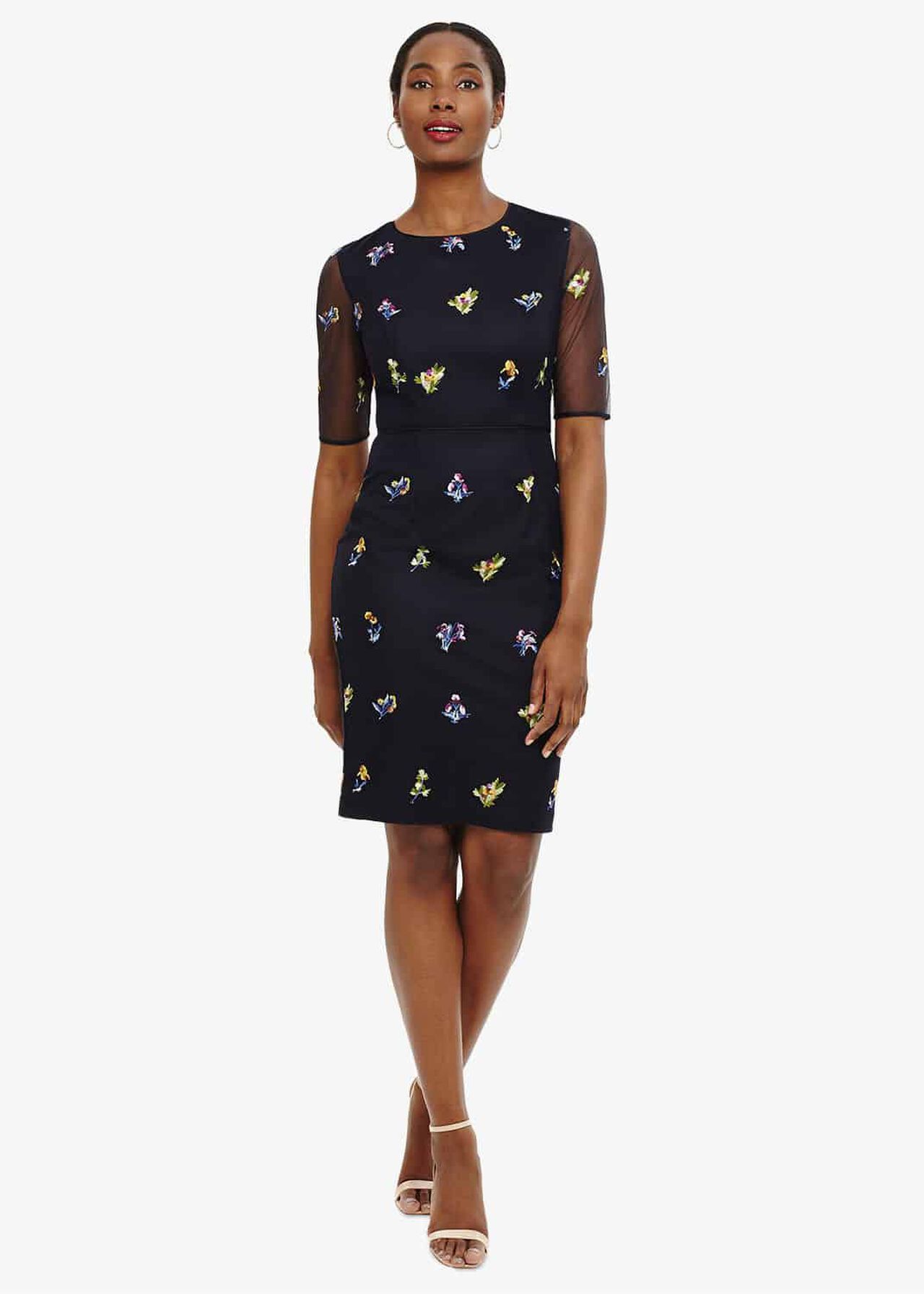 Annabeth Floral Embroidered Dress
