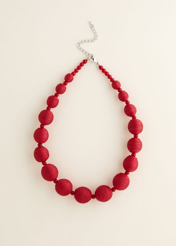 Wrapped Beaded Necklace