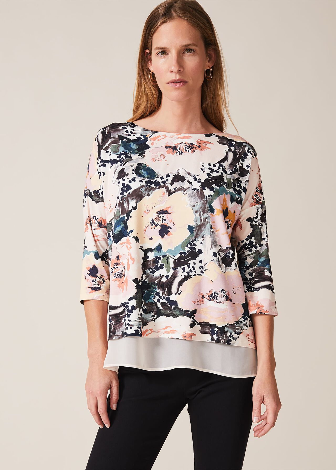 Olena Rose Double Layer Top