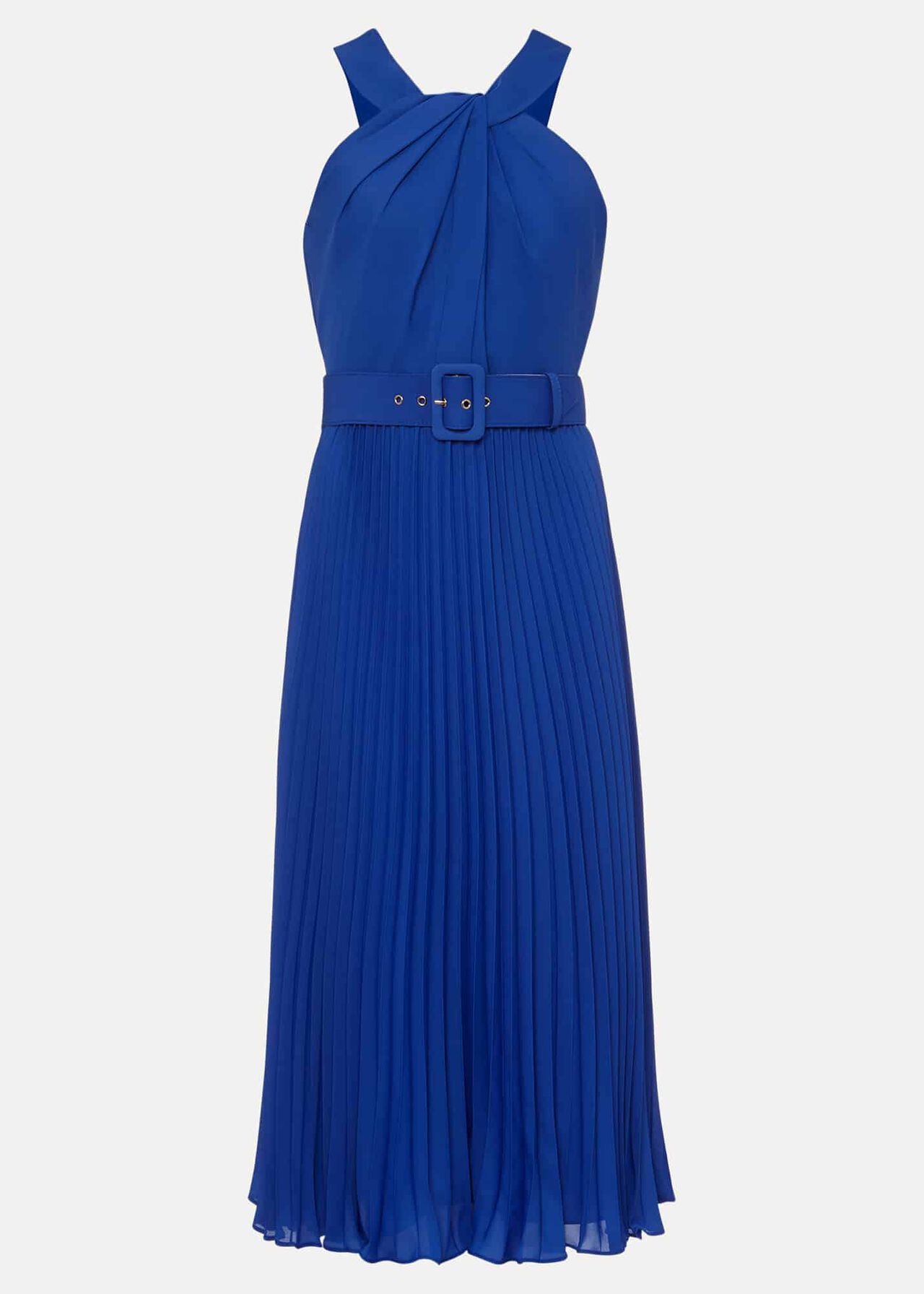 Yas Blue Halterneck Midi Dress |