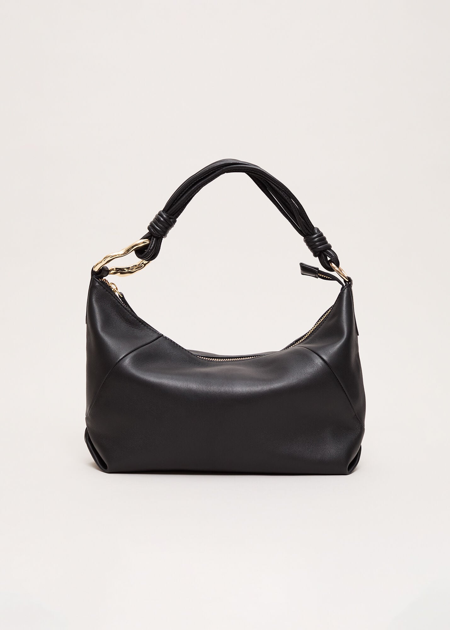 Leather Twist Hadle Shoulder Bag | Phase Eight UK |