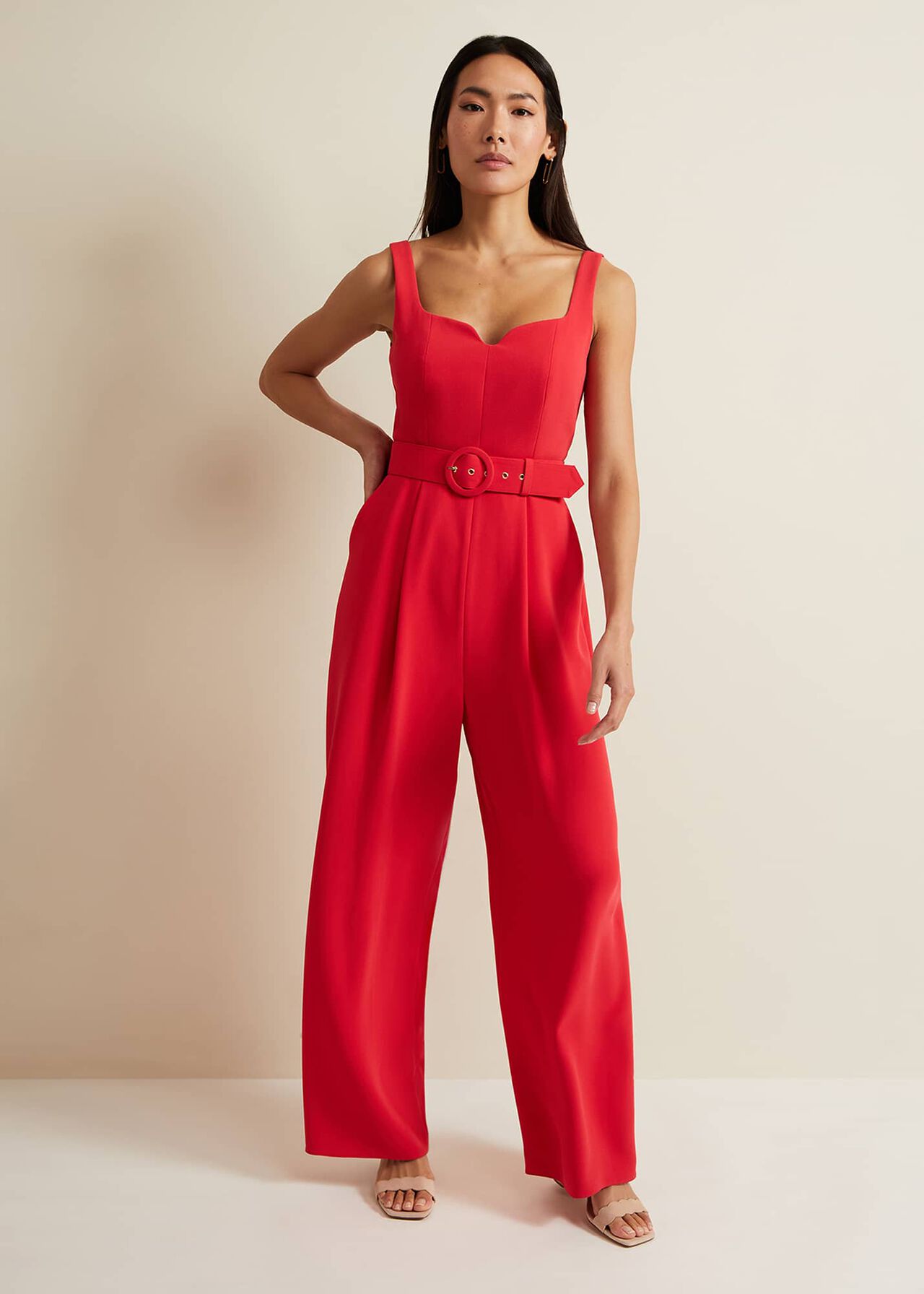 Charlize Belted Jumpsuit | Phase Eight UK