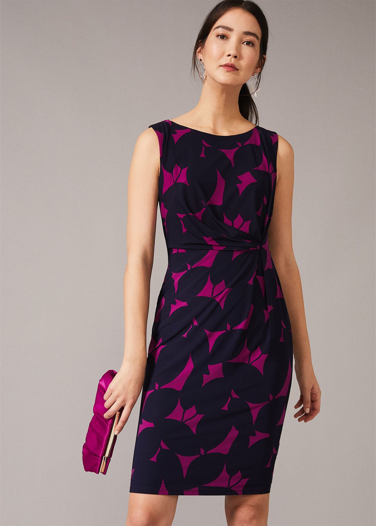 Giselle Leaf Print Dress
