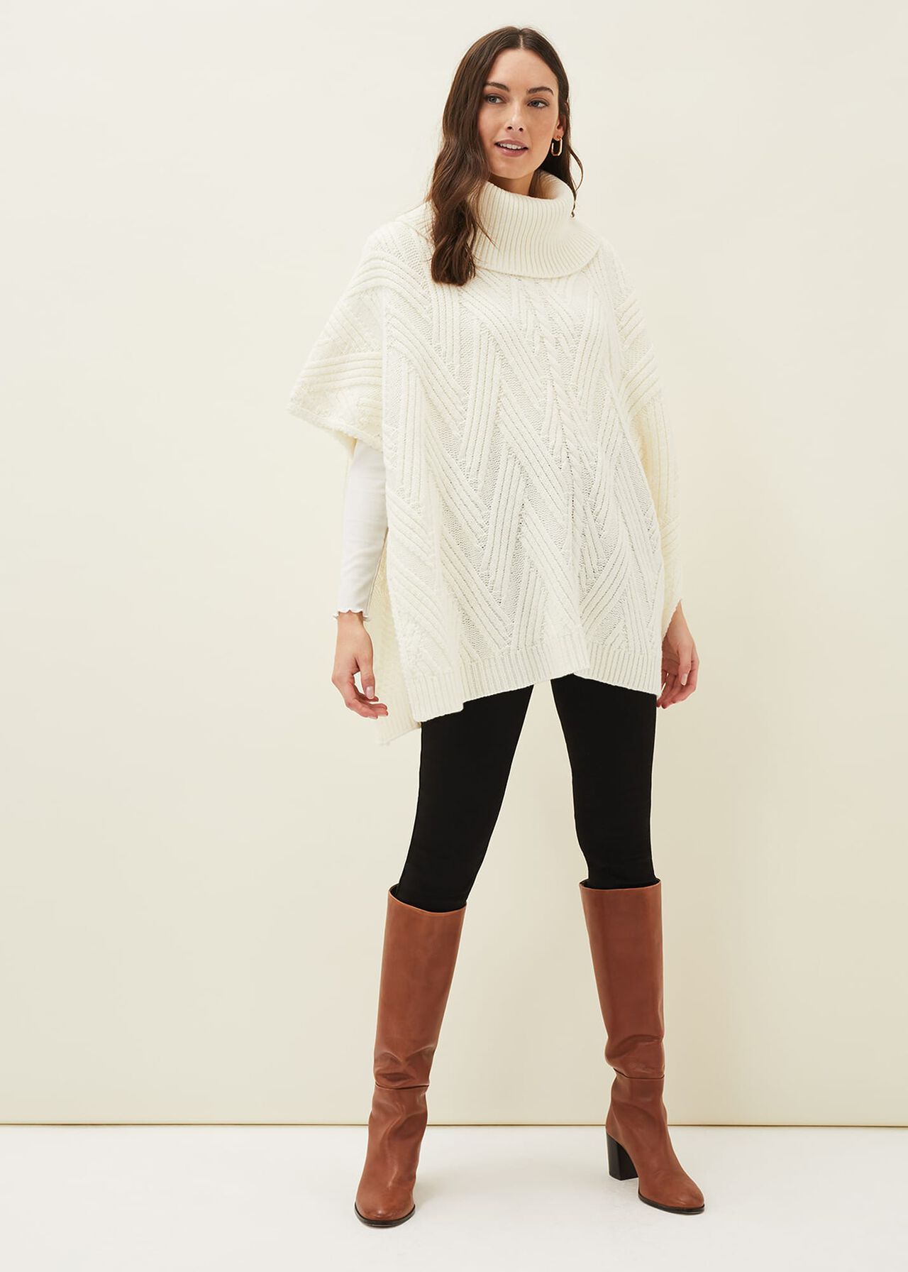 Melly Cable Knit Cape