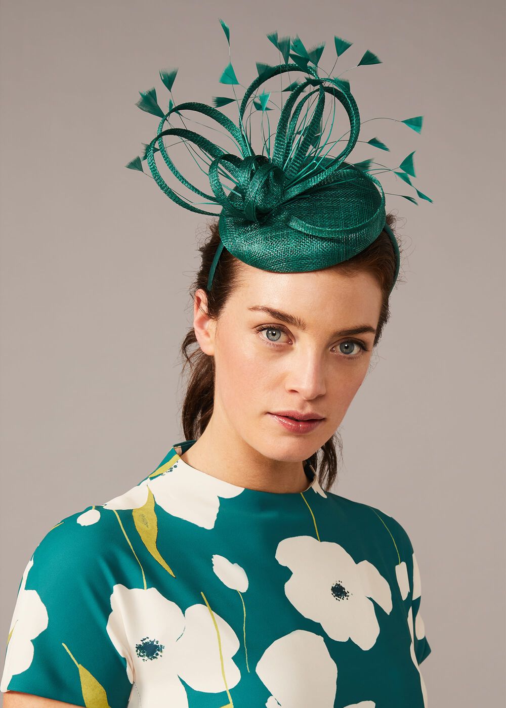 Paloma Feather Pillbox Fascinator