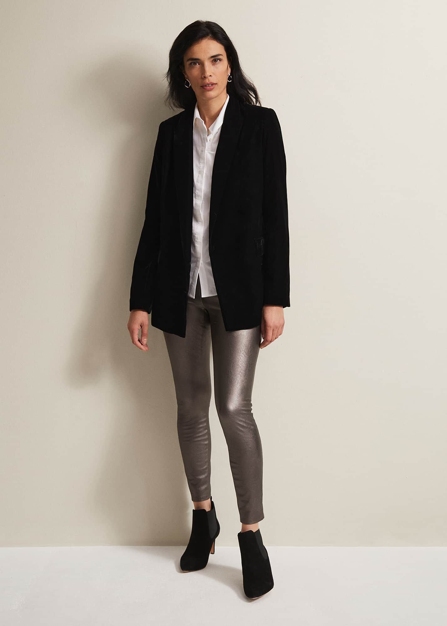 Silver jeggings deals