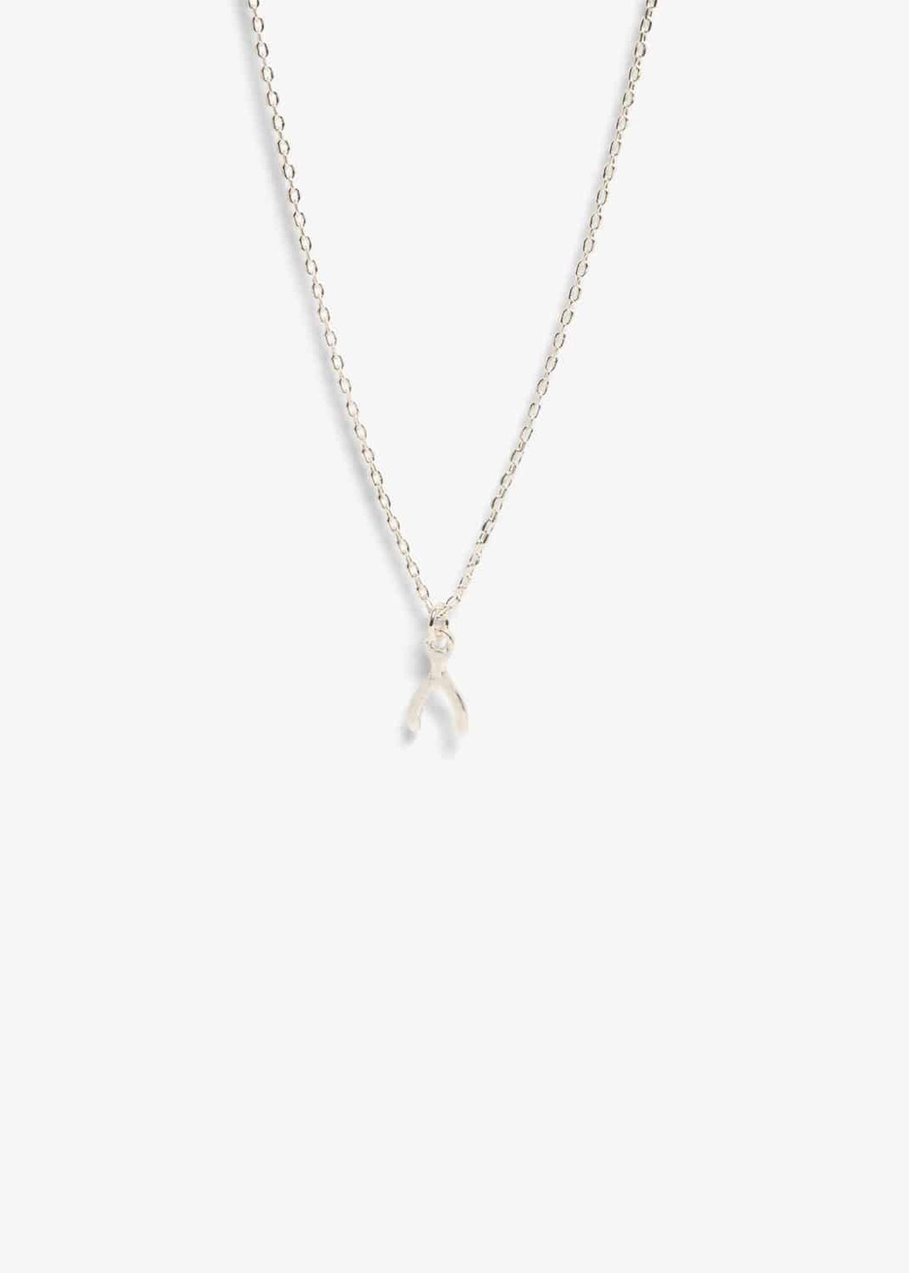 Jana Wishbone Charm Necklace