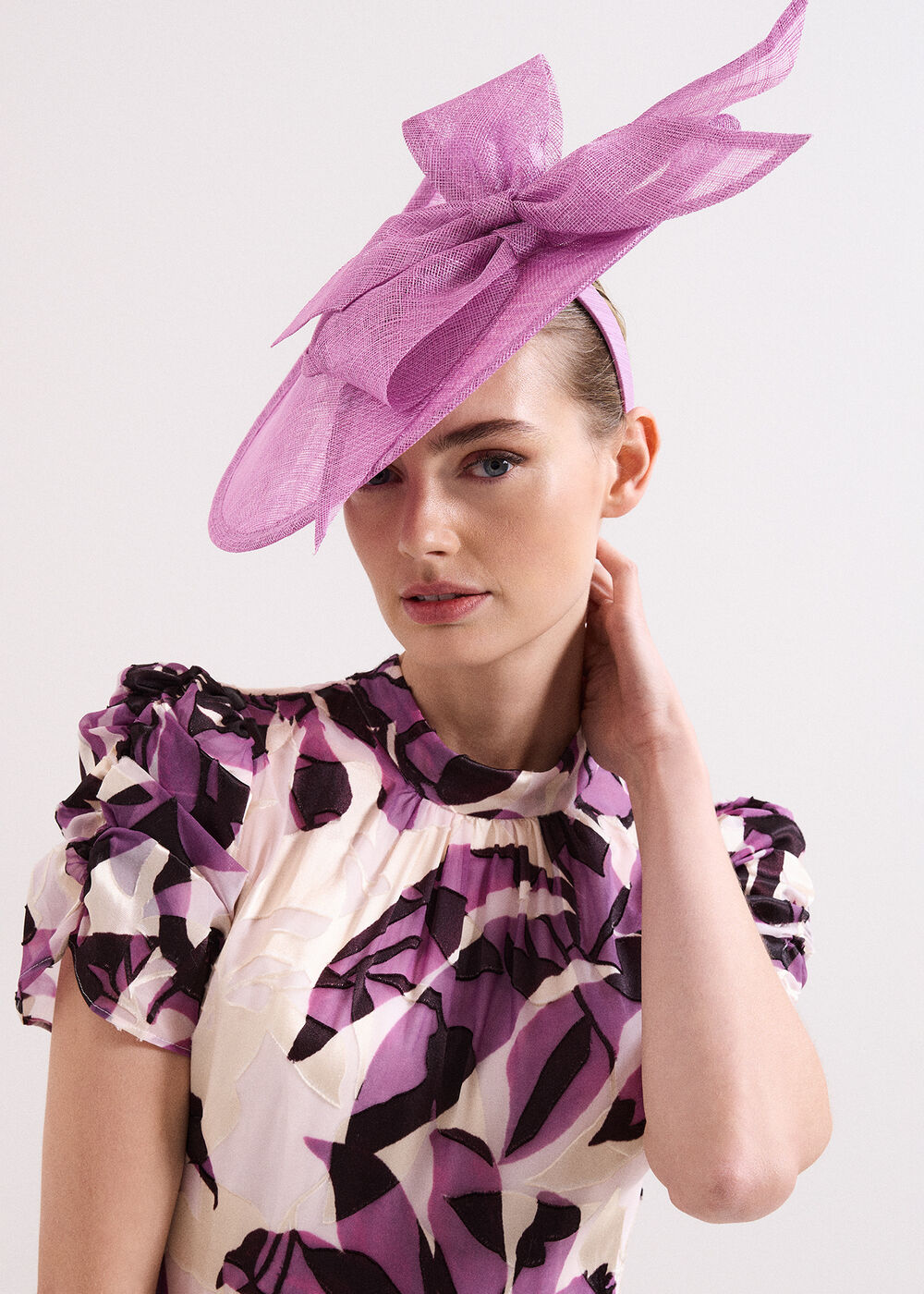 Double Bow Disc Fascinator