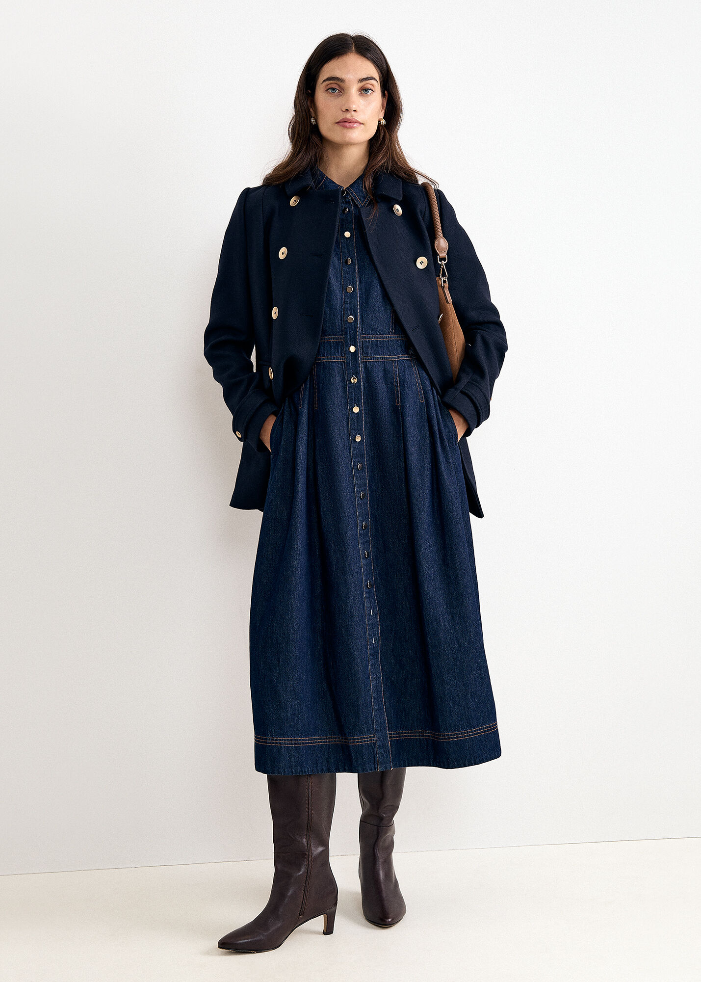 Aurelie Wool Peacoat | Phase Eight ROW |