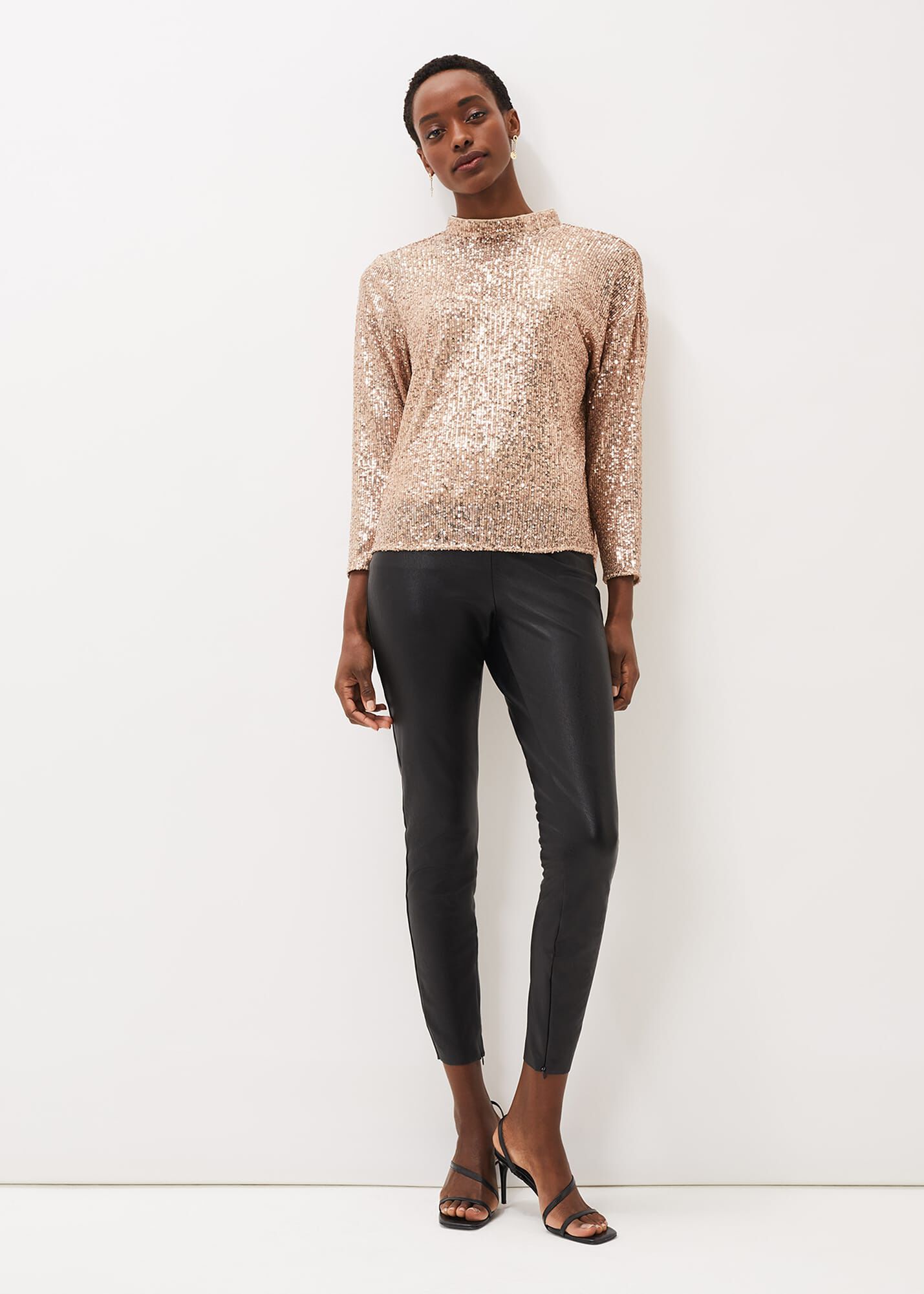 Faux leather jeggings online
