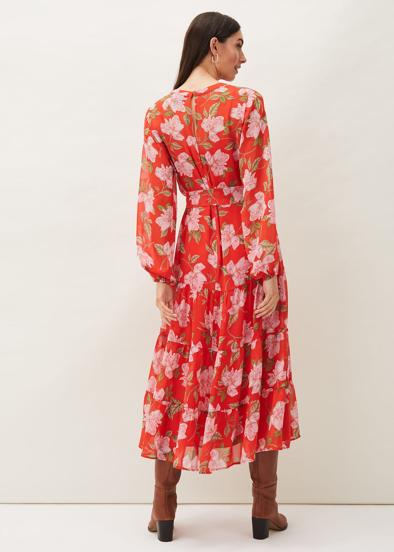 Philippa Floral Chiffon Maxi Dress