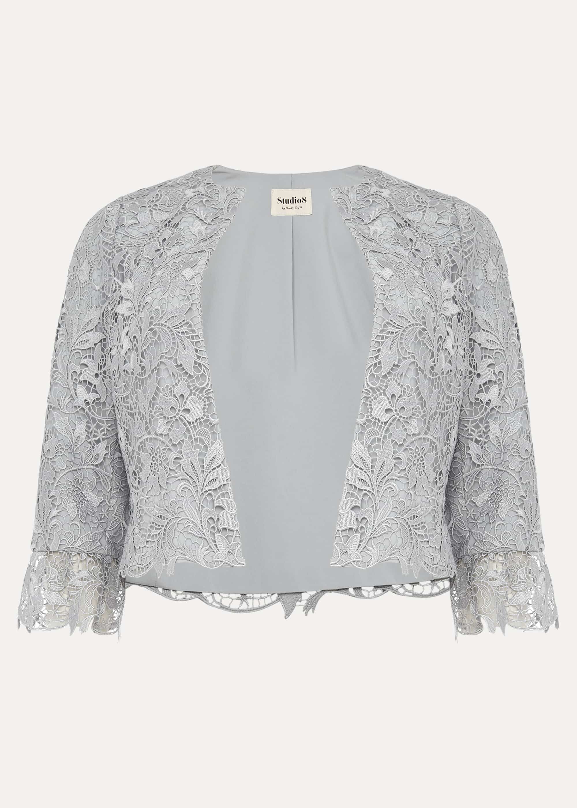 Grey occasion jacket top