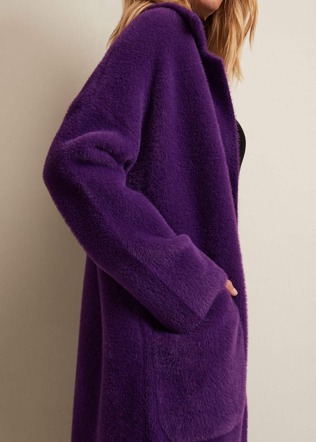 Floressa Fluffy Knitted Coat