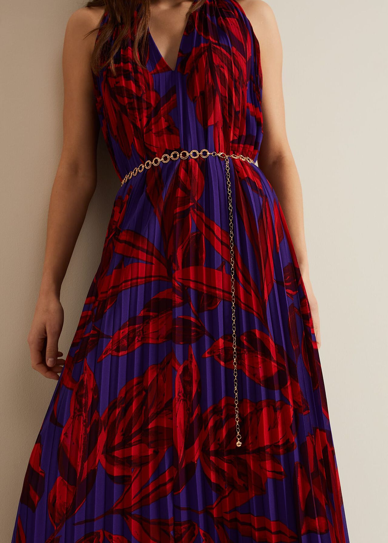 Adelaide Pleated Midaxi Dress