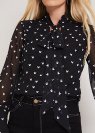 Winne Chevron Print Blouse