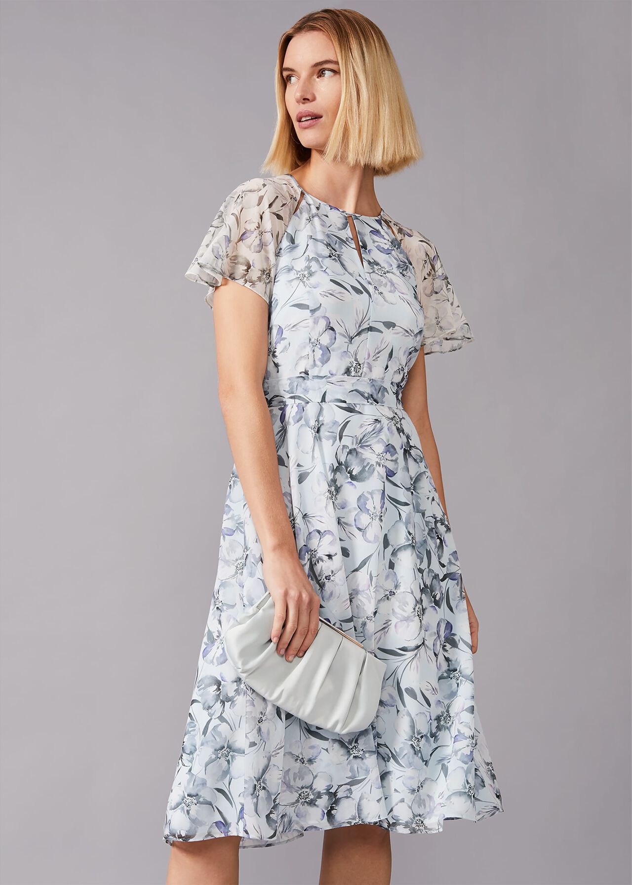 Marlene Floral Fit And Flare Dress | Phase Eight