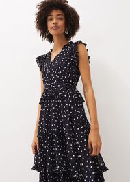 Josephina Spot Tiered Dress