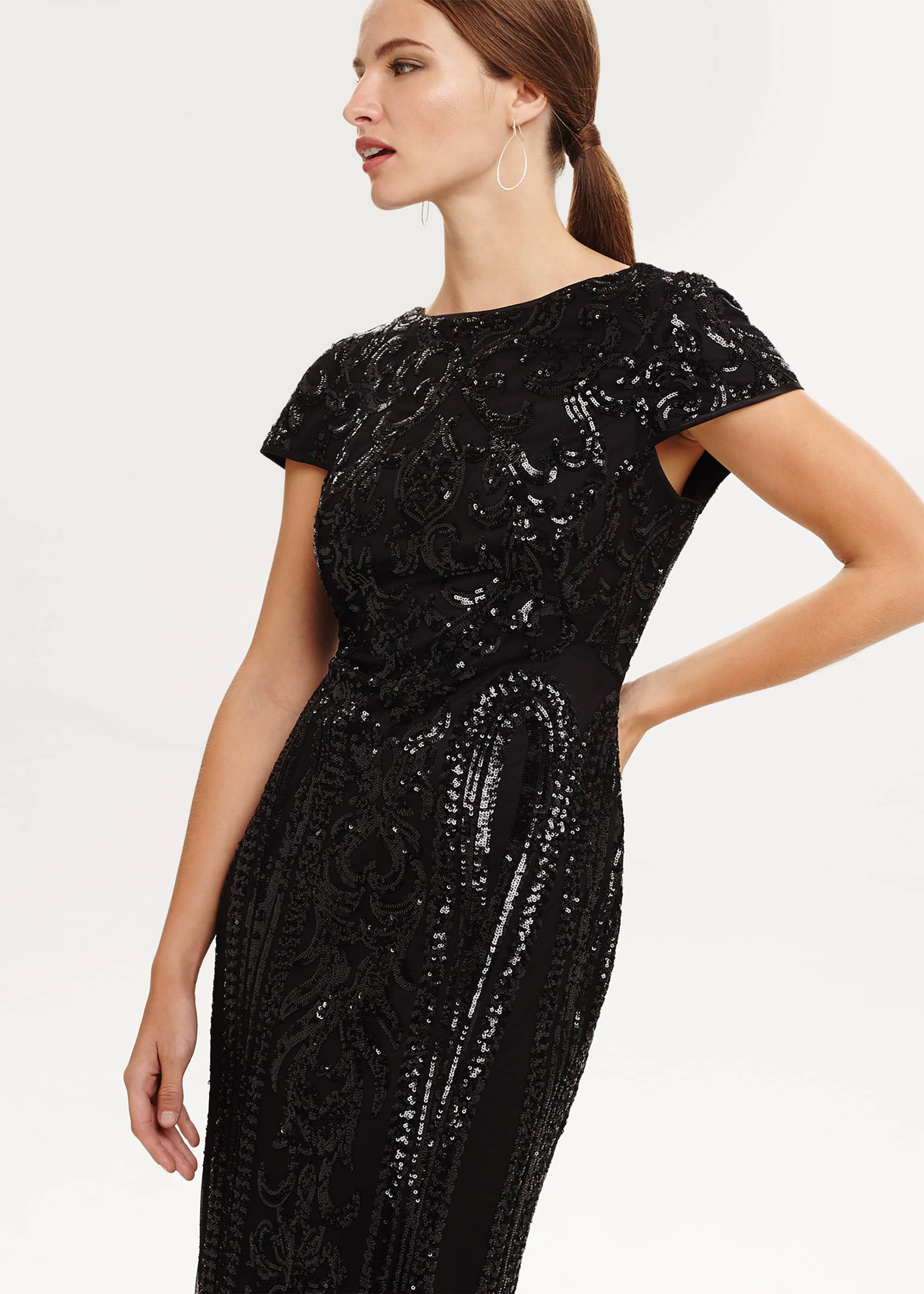Malory Sequined Midi Dress