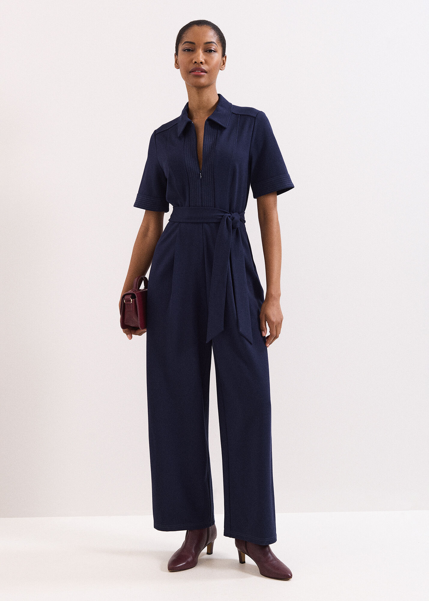 Tabitha Ponte Zip Jumpsuit | Phase Eight UK |