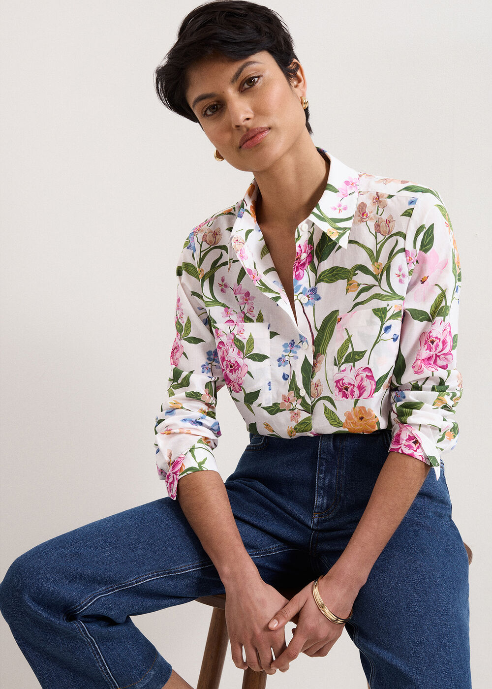 Maddelena Floral Print Shirt