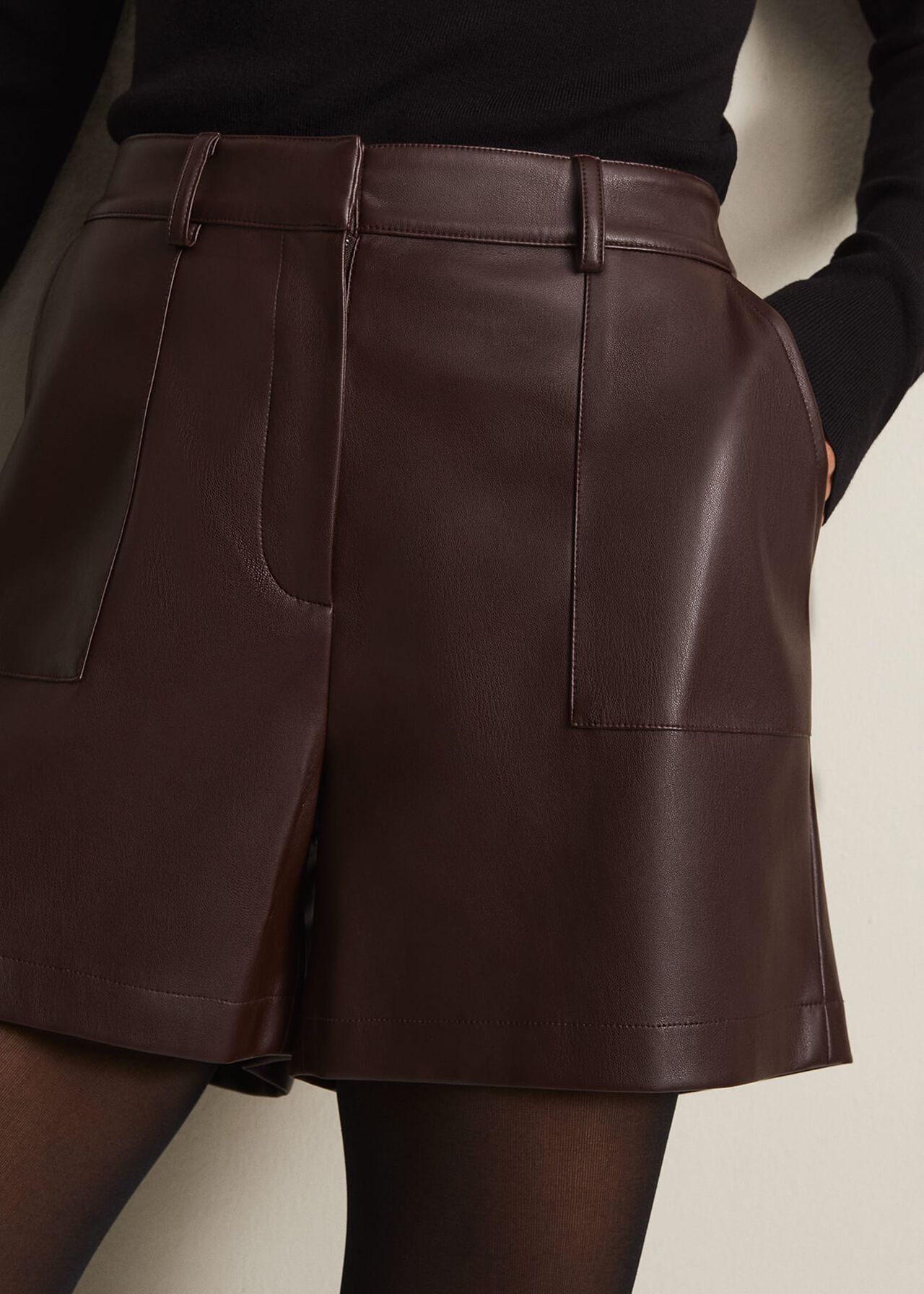 Hadley Faux Leather Shorts