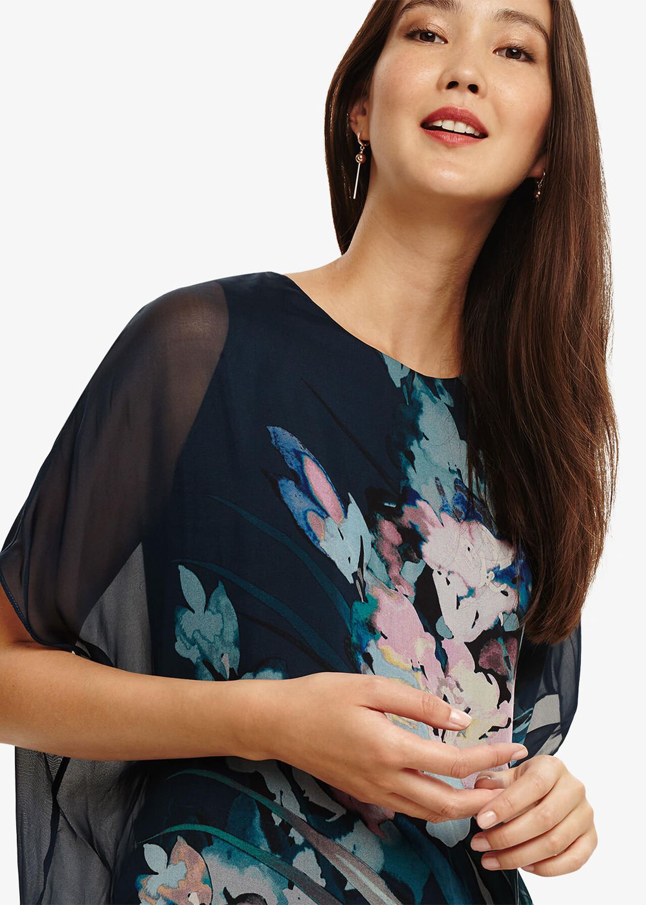 Everly Floral Silk Blouse