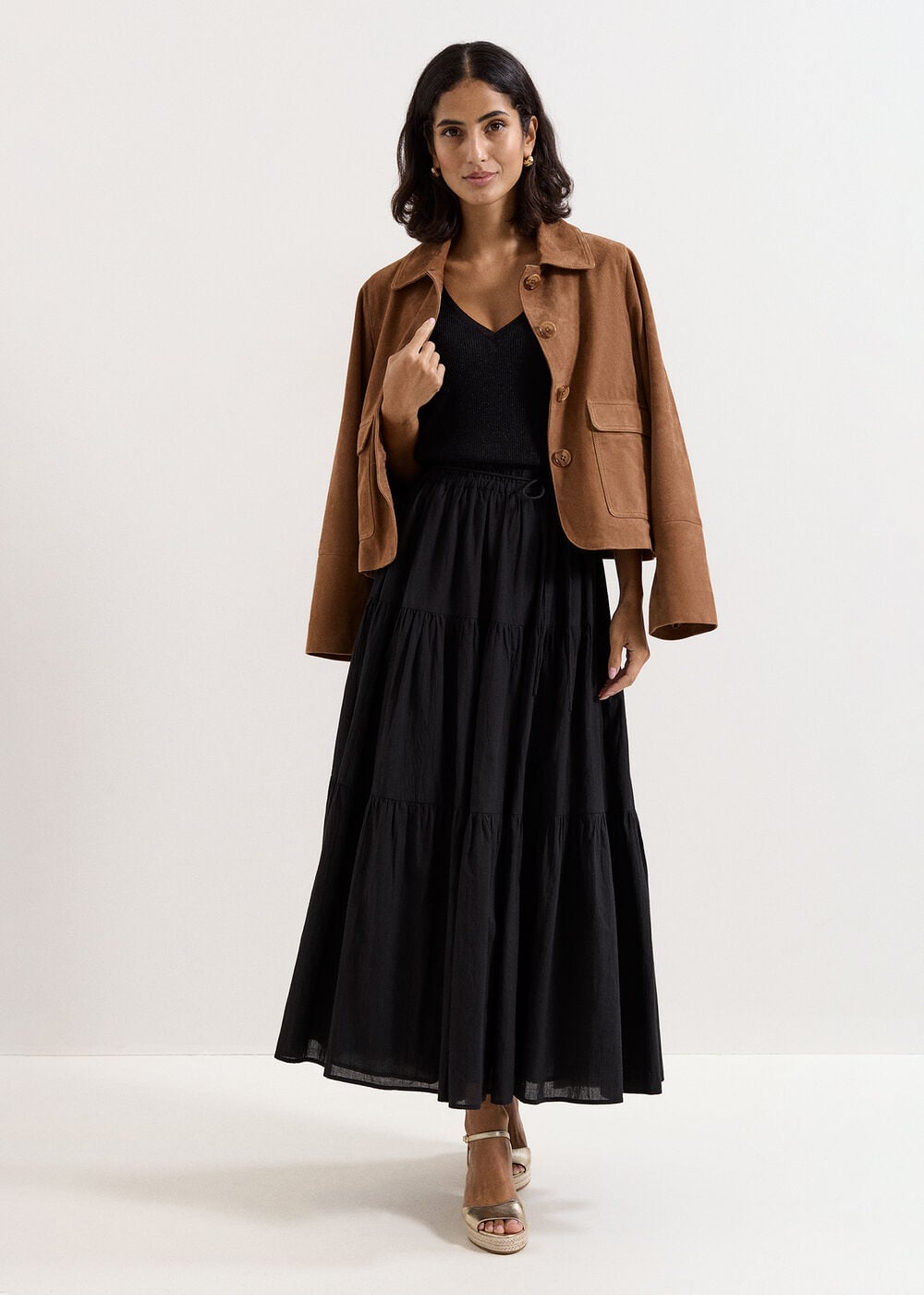 Indira Tan Suede Jacket