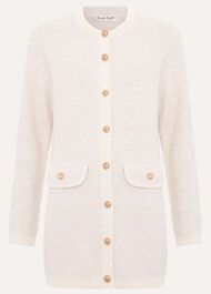 Laci Long Line Boucle Knit Coatigan