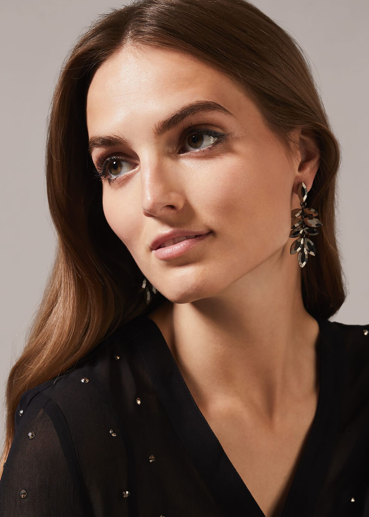 Carmine Crystal Earrings