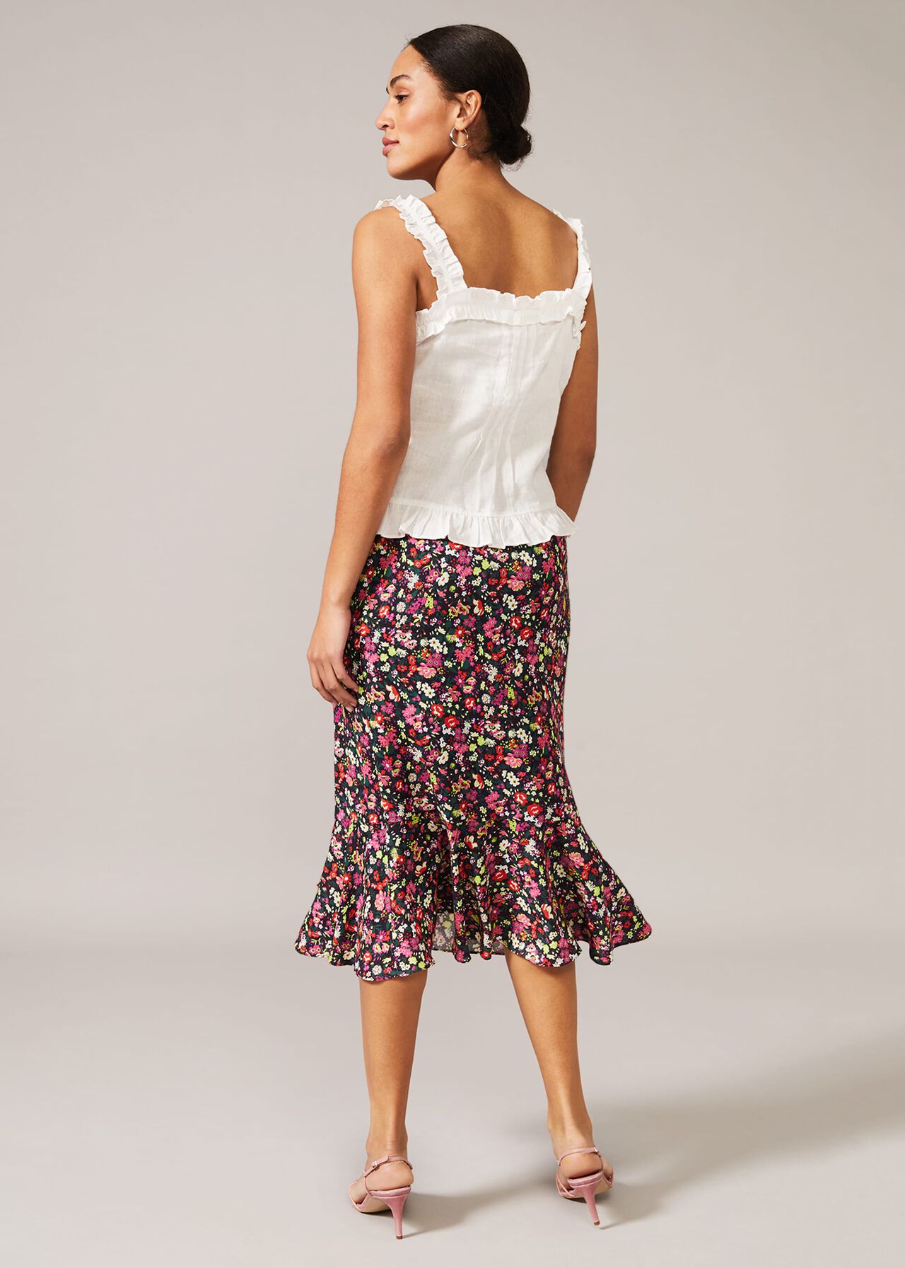 Libertine Floral Midi Skirt