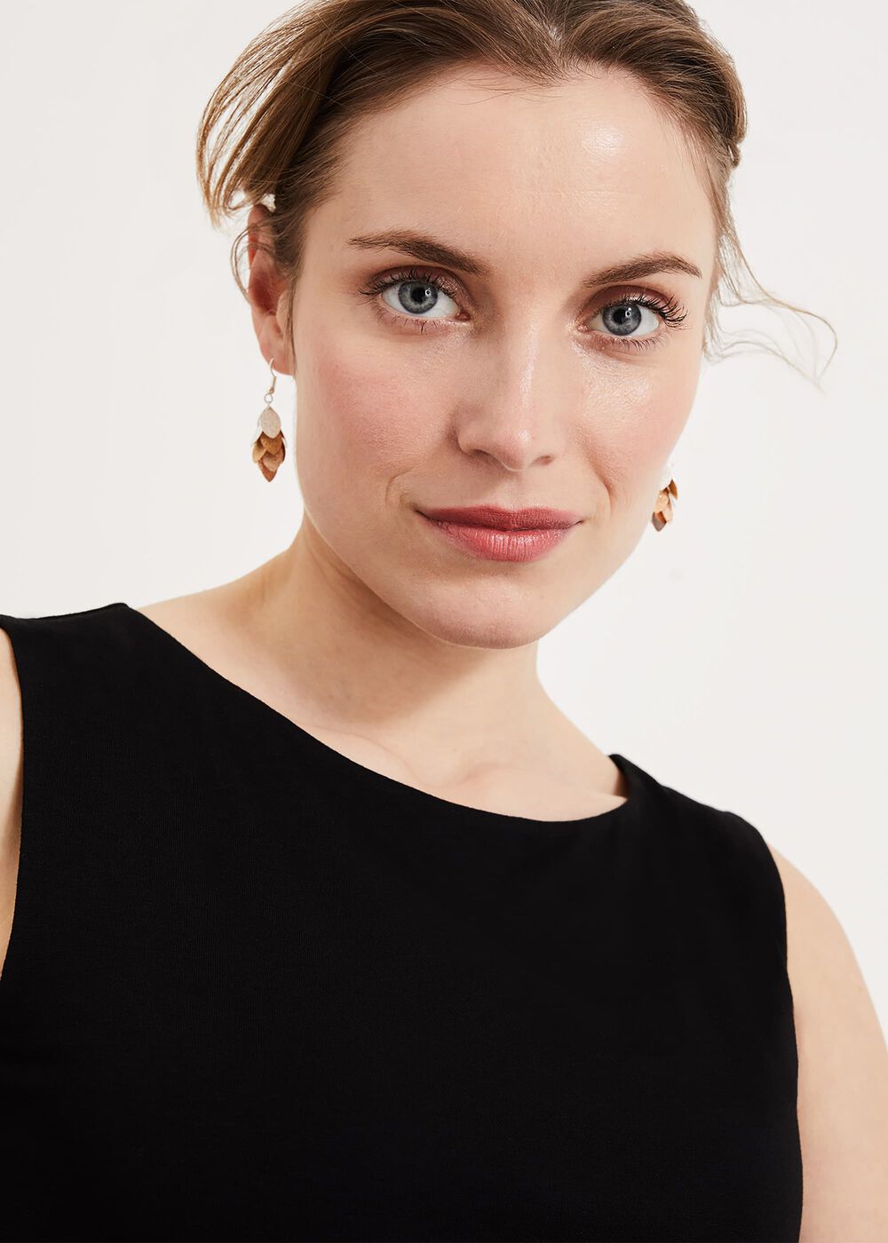 Ella Leaf Drop Earrings
