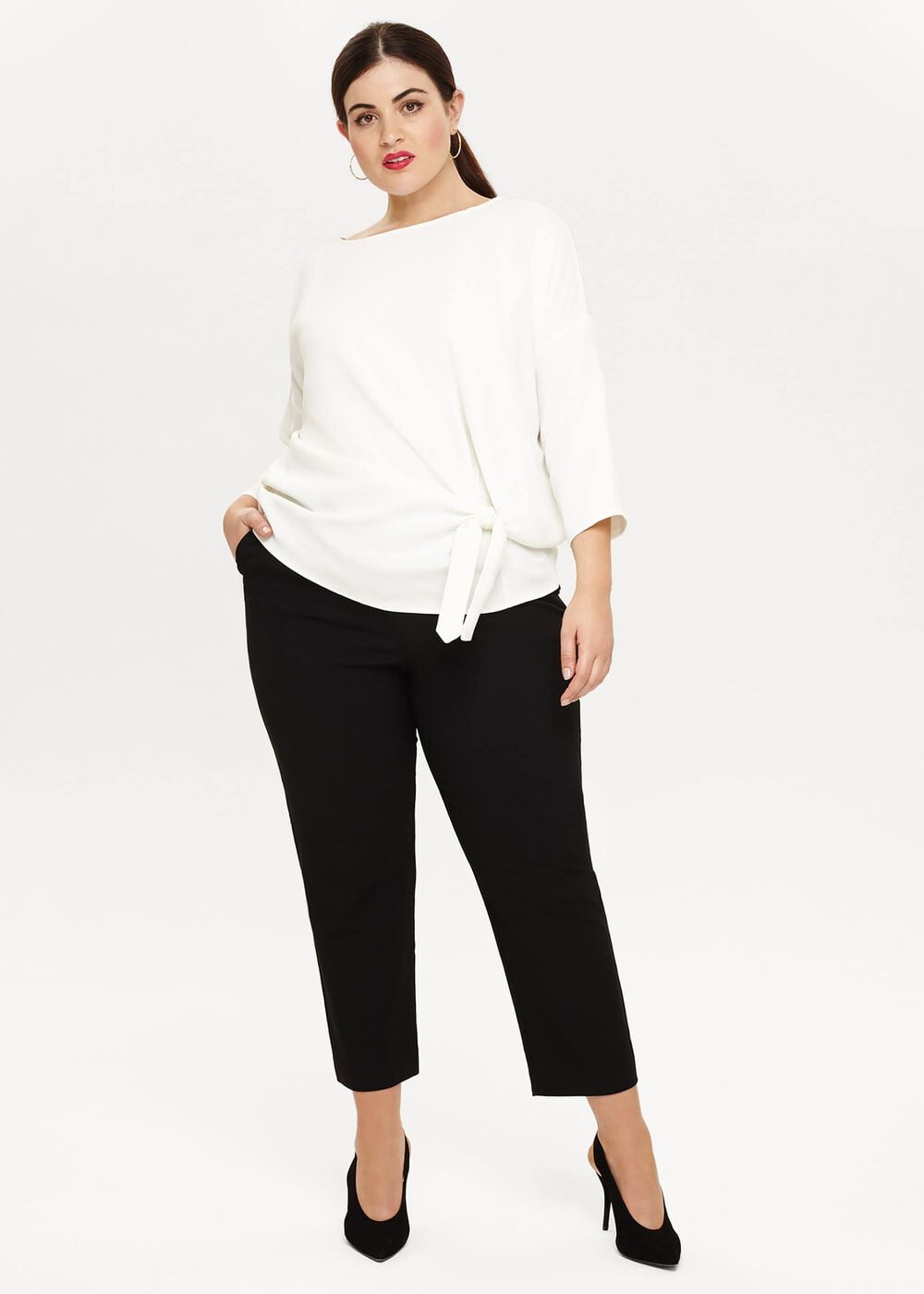 Mallory Straight Leg Crop Trousers