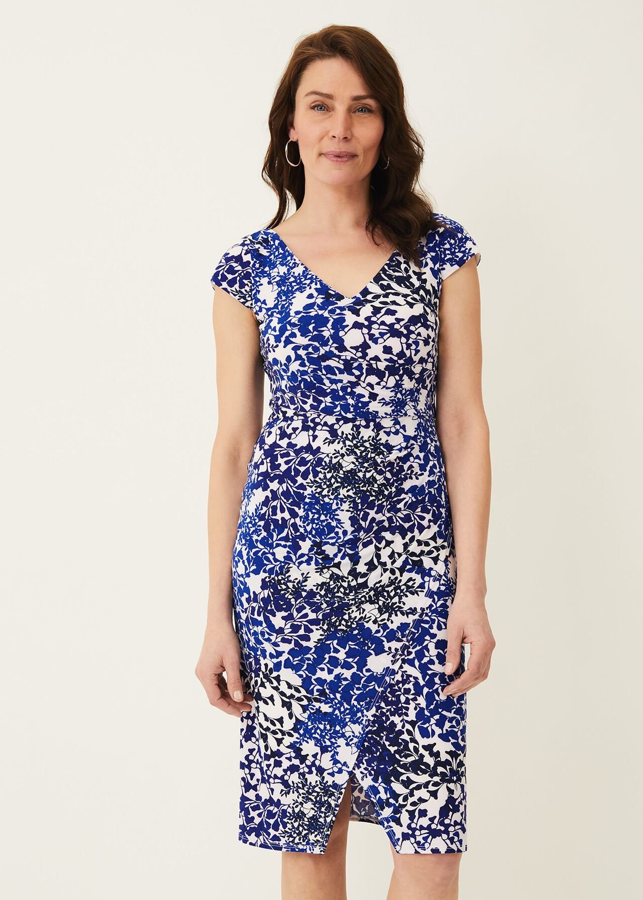 Arielle Contrast Print Jersey Dress