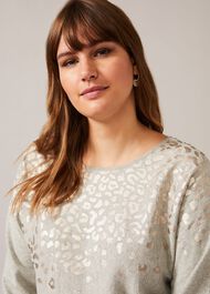 Amaya Animal Print Knit Top