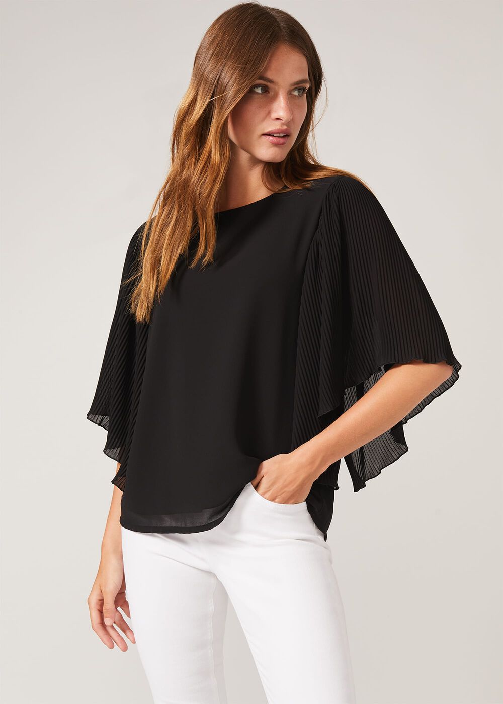 Paige Pleat Sleeve Blouse