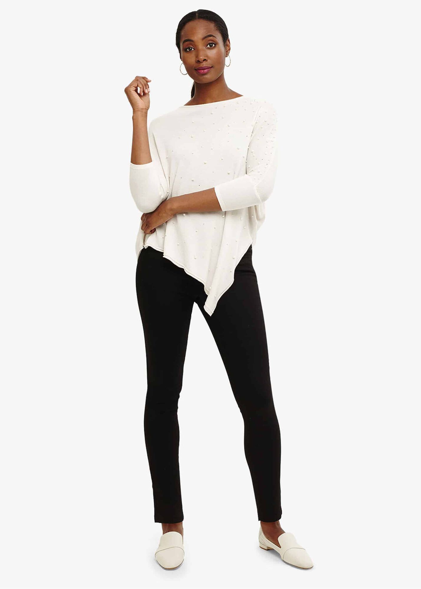 black and camel jumper