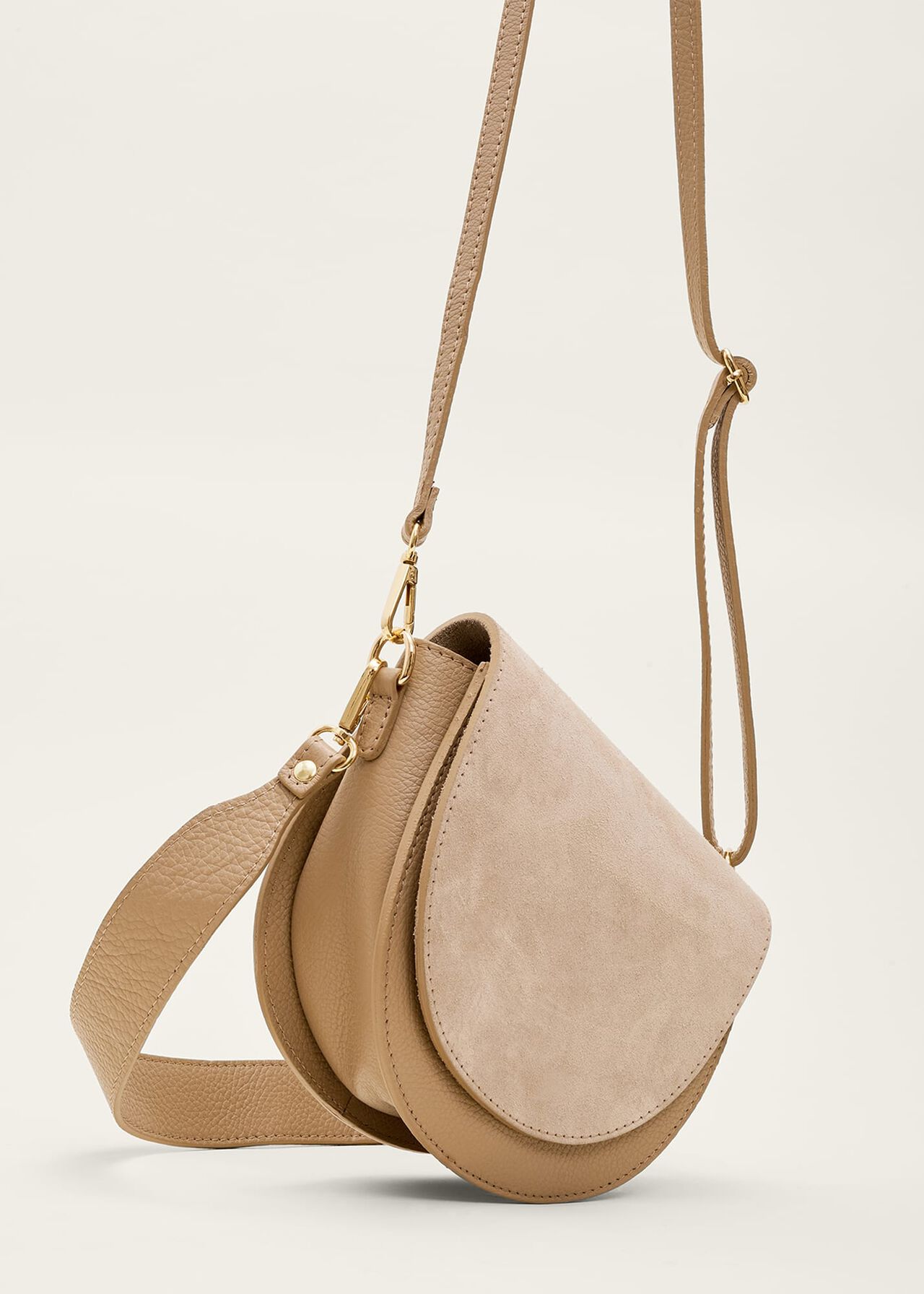 Suede Leather Cross Body Bag