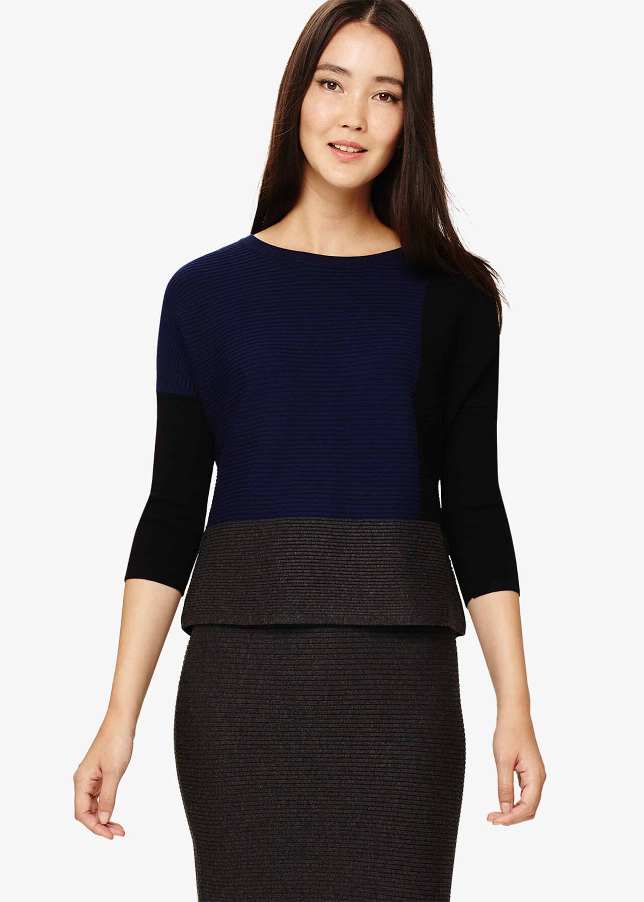 Robin Colour Block Knitted Top
