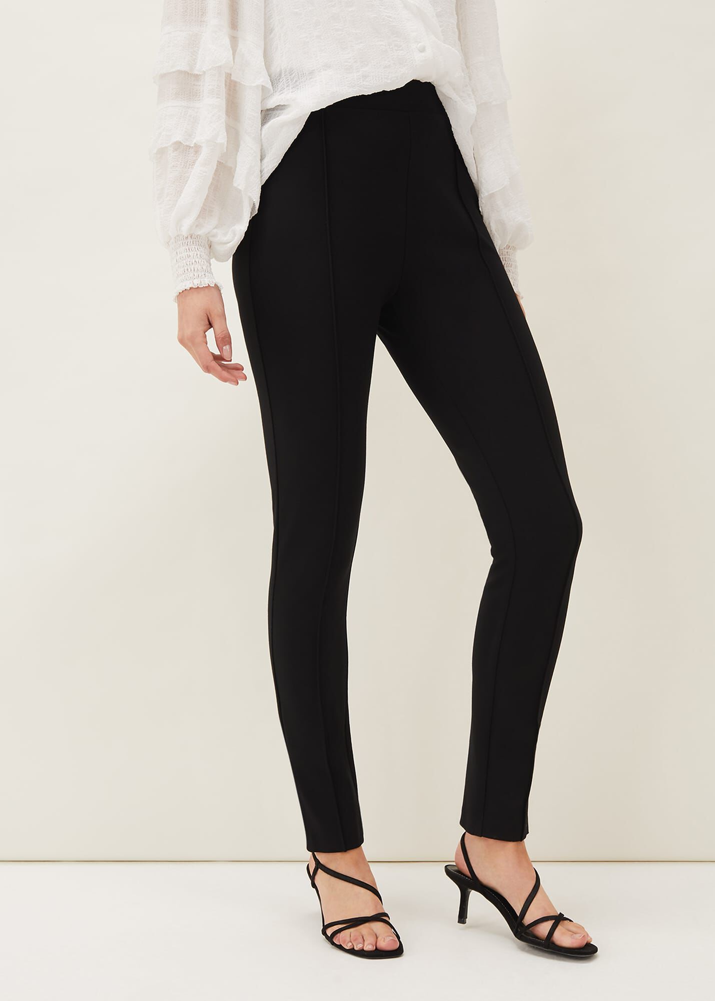 Side zip ponte pants best sale