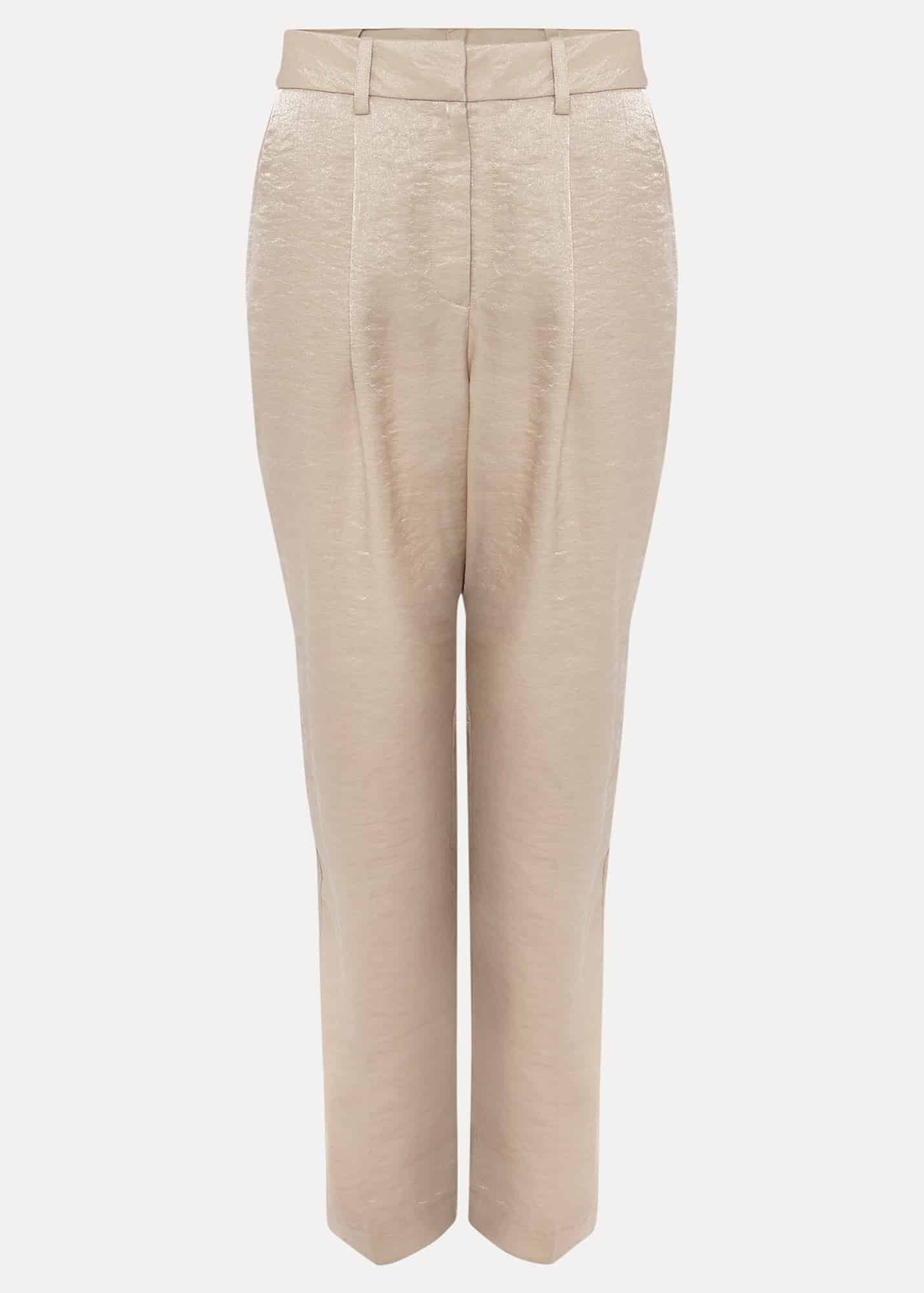 Neutral shimmer trousers
