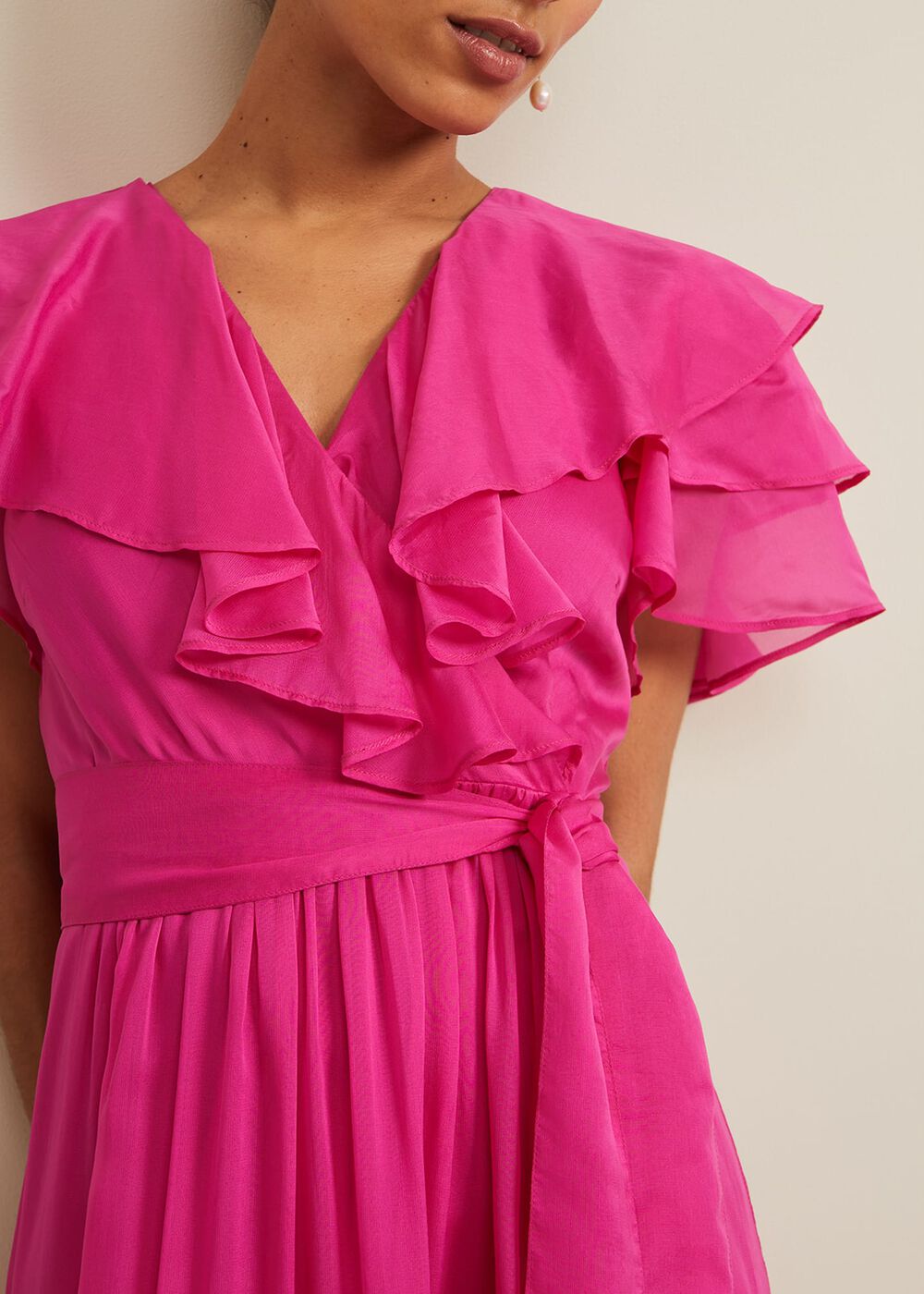 Petite Mabelle Organza Maxi Dress